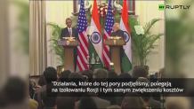 Barack Obama: Zaangażowanie się w konflikt militarny z Rosją nie byłoby efektywne
