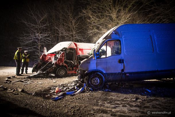 Zderzenie dwóch busów. Jeden z kierowców nie żyje 