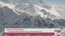 Lawina w Tatrach przysypała cztery osoby. Jedna zmarła