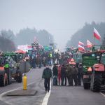 Protest rolników na drodze krajowej nr 22 fot. Daniel Frymark
