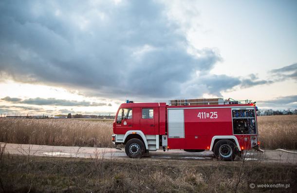 Spłonął zakład stolarski w Okoninach Nadjeziornych