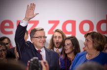 Wieczór wyborczy w sztabie Bronisława Komorowskiego (FOTO)