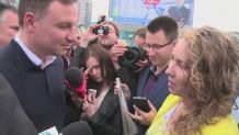Zwycięski Duda od rana na nogach. Rozdawał kawę spieszącym do pracy warszawiakom