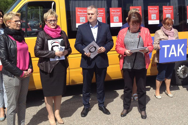 Protest pielęgniarek w Kościerzynie FOTO