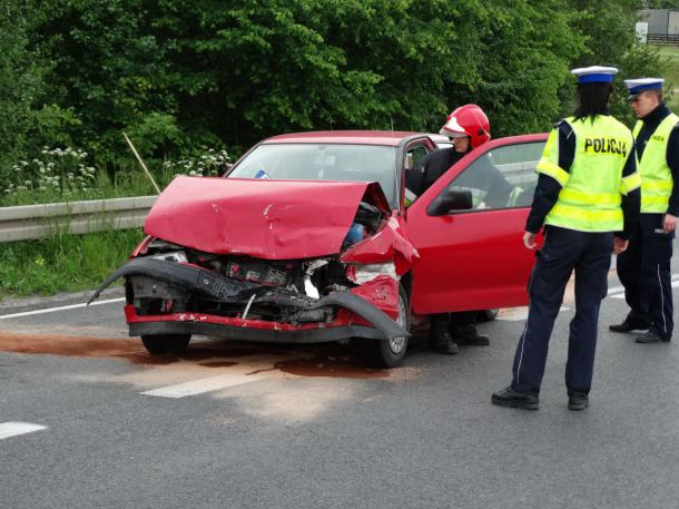 Wypadek w okolicach Piaseczna (FOTO)