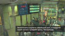 Protest pracowników portu w Calais. Zablokowali tunel pod kanałem La Manche