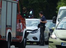 Wypadek na wjeździe do Kościerzyny