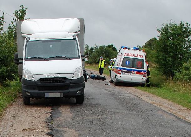 Śmiertelny wypadek z udziałem jednośladu