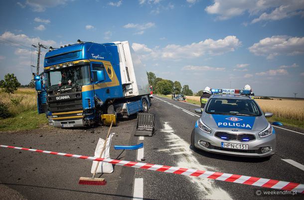 Śmiertelny wypadek między Barkowem i Uniechowem