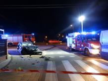 Zderzenie na skrzyżowaniu w Kościerzynie. Sześć osób trafiło do szpitala 