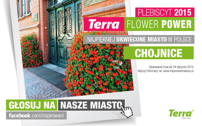 Głosuj na Chojnice w plebiscycie Terra Flower Power!