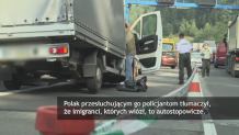 Wypadek polskiej ciężarówki na Słowacji. W środku 23 syryjskich imigrantów