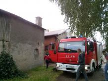 Pożar budynku mieszkalnego w Przechlewie (FOTO, WIDEO)