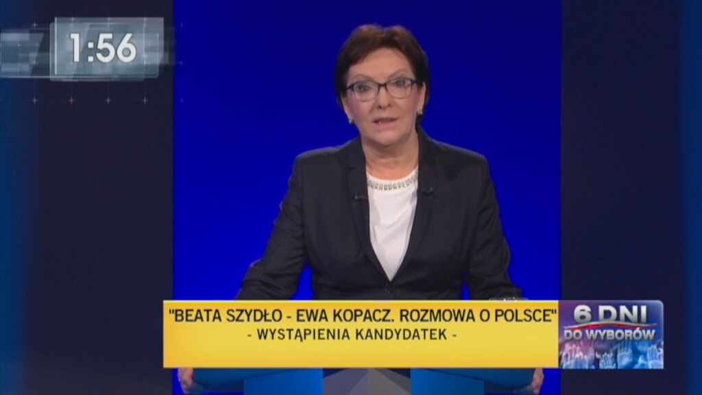 E. Kopacz do wyborców Jesteśmy jedyną partią, która może zatrzymać tych, którzy idą do władzy tylko po władzę