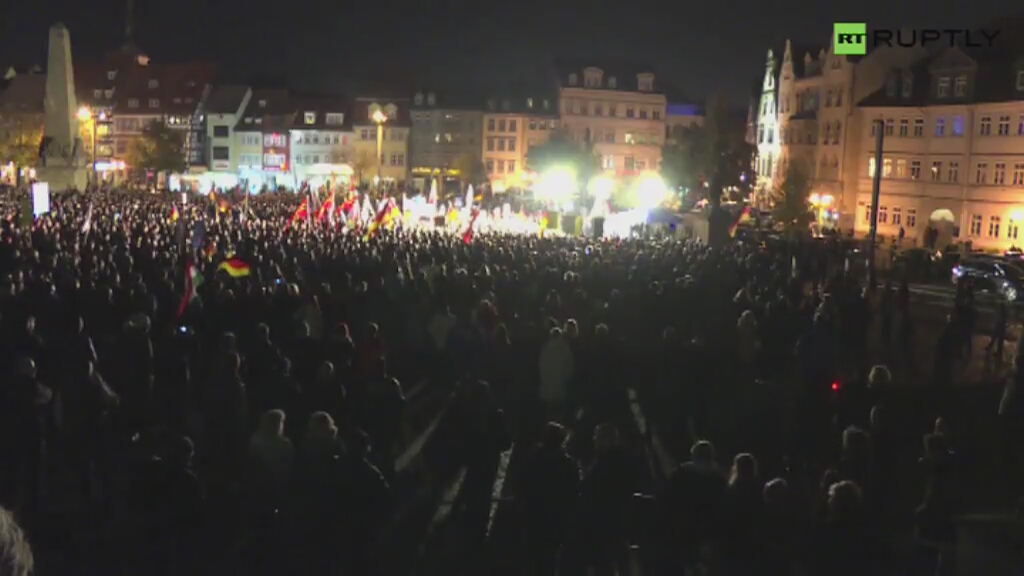 Niemcy protestują przeciwko polityce imigracyjnej. 4 tys. ludzi demonstrowało w Erfurcie