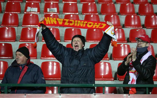 Chojniczanka - GKS Bełchatów 2:0. Czwarte z rzędu zwycięstwo zespołu z Chojnic w 1. lidze! (FOTO)