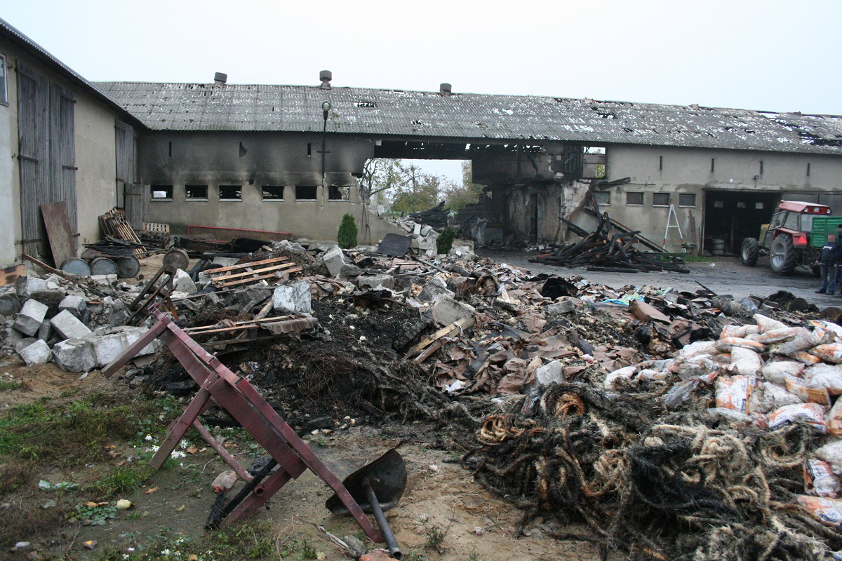 Ogień spowodował straty w wysokości 400 tys. zł