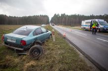 Wypadek drogowy na drodze Chojnice - Brusy (FOTO)