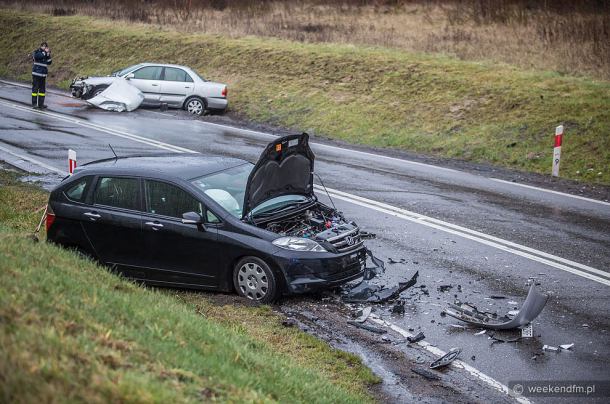 Wypadek na trasie Człuchów - Rzeczenica