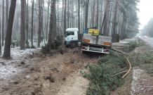 O krok od tragedii na drodze Chojnice - Czersk (FOTO)