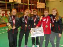 Badmintonistki z Bytowa mistrzyniami Polski juniorów