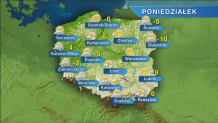 W poniedziałek w wielu miejscach słonecznie. Temperatura od -10 do -3 stopni Celsjusza