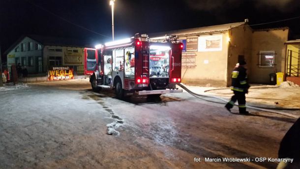 Tragiczny pożar w Konarzynach. Jedna osoba nie żyje