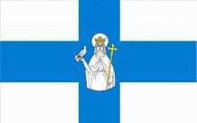 Flaga Tucholi po zmianach. To zalecenia Komisji Heraldycznej