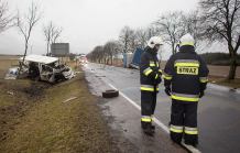 Tragiczny wypadek na DK 22. Nie żyje kierowca forda
