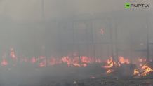 Pożar obozu w Calais. Uchodźcy podpalili część ewakuowanej "dżungli"