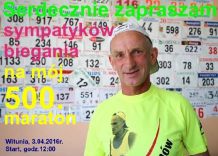 Pięćsetny maraton Ryszarda Kałaczyńskiego