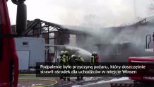 Uchodźca podpalił ośrodek, w którym mieszkał. Niemiecka policja zatrzymała podejrzanego