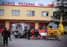 Zmarł mężczyzna, który podpalił się przed marketem 