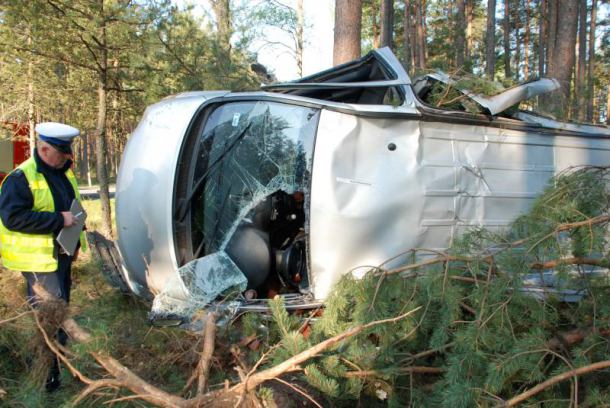 Wypadek na drodze Korne - Bytów (FOTO)