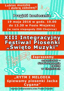 XIII Integracyjny Festiwal Piosenki w Chojnicach