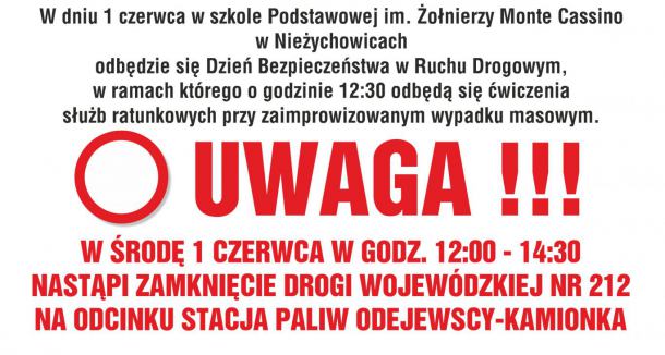 Droga wojewódzka numer 212 koło Chojnic będzie w środę (01.06) nieprzejezdna