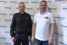 Ćwiczenia na drodze wojewódzkiej 212 k/Chojnic. Posłuchaj rozmowy z gośćmi Weekend FM