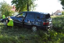 Jedna osoba ranna w wypadku w Nowym Klinczu k/Kościerzyny (FOTO)