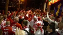 Polscy i niemieccy kibice świętują na ulicach Paryża