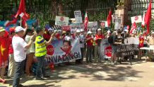Xi Jinping już w Polsce. Jego przeciwnicy zorganizowali protest na powitanie