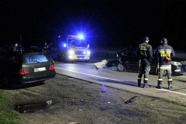 Wypadek na "Berlince" koło Chojnic (FOTO)