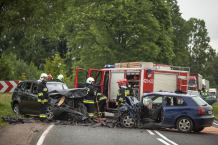 Wypadek koło Barkowa. Jedna osoba nie żyje (FOTO)