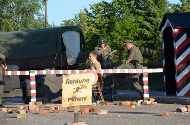 Inscenizacja Powstania Warszawskiego w Kościerzynie