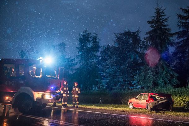 Zderzenie dwóch osobówek na berlince koło Chojnic (FOTO)