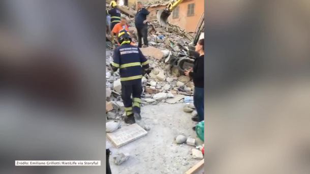 Silne trzęsienie ziemi we Włoszech. Miasto Amatrice w gruzach, ponad 30 ofiar
