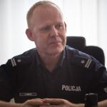 Komendant powiatowy policji w Chojnicach Tomasz Hintz fot. Daniel Frymark