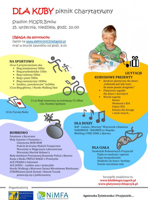 Piknik charytatywny w Bytowie dla małego Kuby