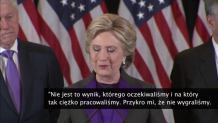 H. Clinton po wyborczej porażce: To boli i będzie bolało jeszcze długo