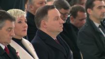 Prezydent A. Duda i tysiące wiernych na mszy otwarcia Świątyni Opatrzności Bożej
