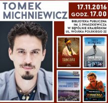 Spotkanie z Tomaszem Michniewiczem w Bibliotece Publicznej w Sępólnie